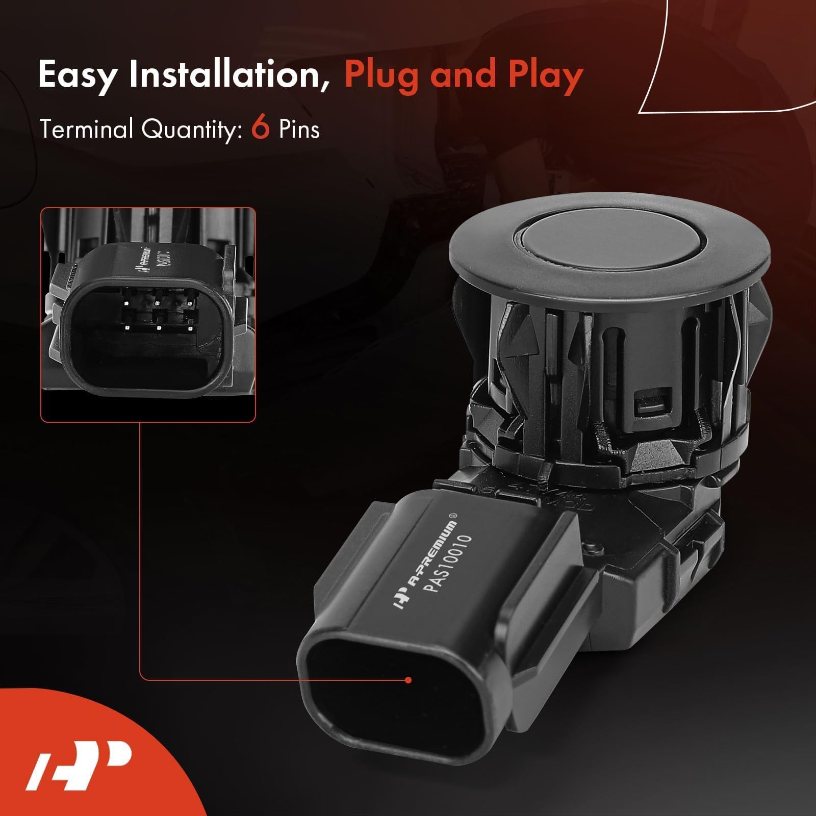 A-Premium reverse parking sensor kit for Tundra front view helps safe docking.