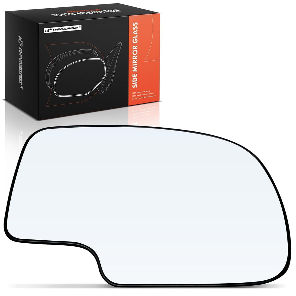 A-Premium right passenger manual mirror glass front view improves road awareness