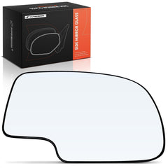 A-Premium right passenger manual mirror glass front view improves road awareness