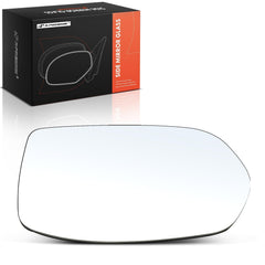 A-Premium right passenger side mirror glass with backing plate for Honda CR-V 2012-2016 enhances field of view.