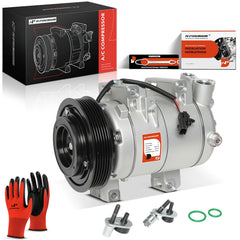 A-Premium Rogue AC compressor front view with DKS17D ensures reliable cooling replacement