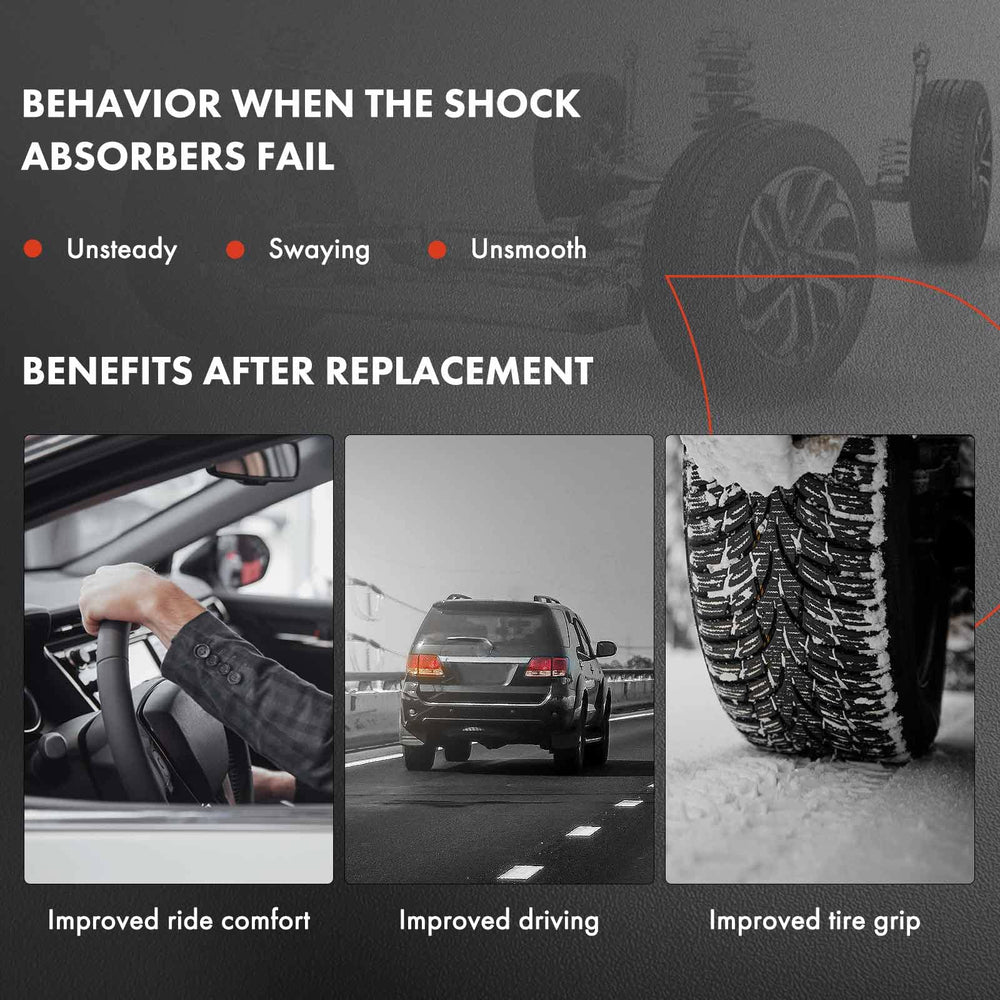 A-Premium shock absorbers promote safer braking and cornering response.