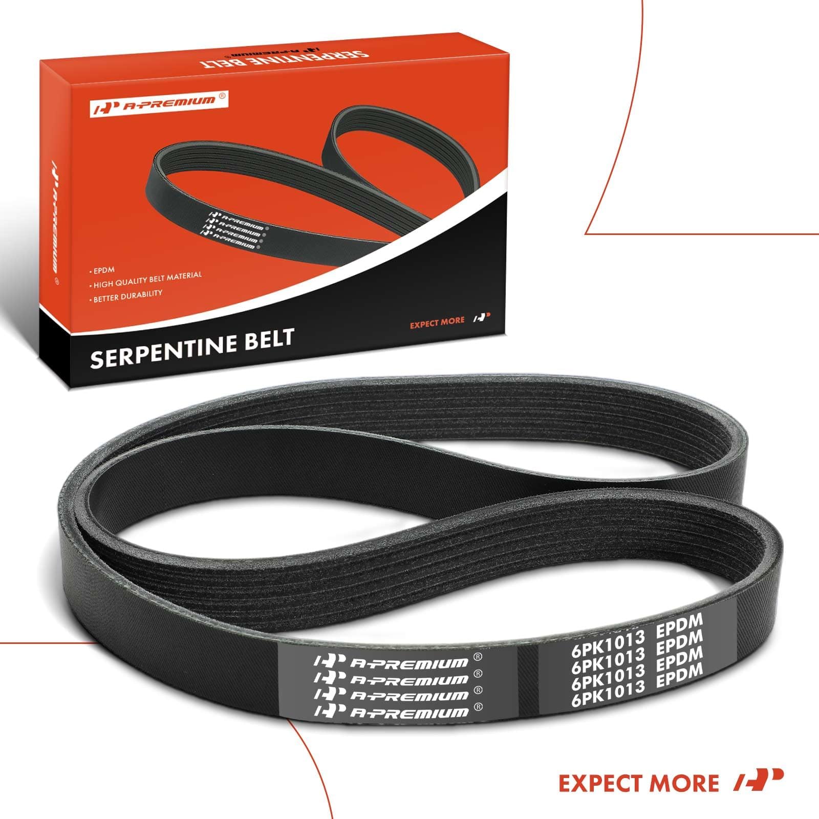 A-Premium belt packaging highlights warranty and reliability