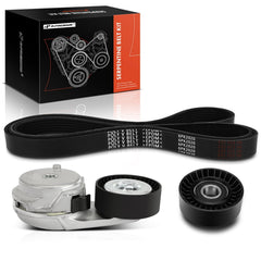 A-Premium serpentine belt drive kit front view with complete replacement components
