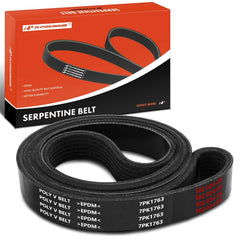 A-Premium serpentine belt front view highlights durable EPDM construction.