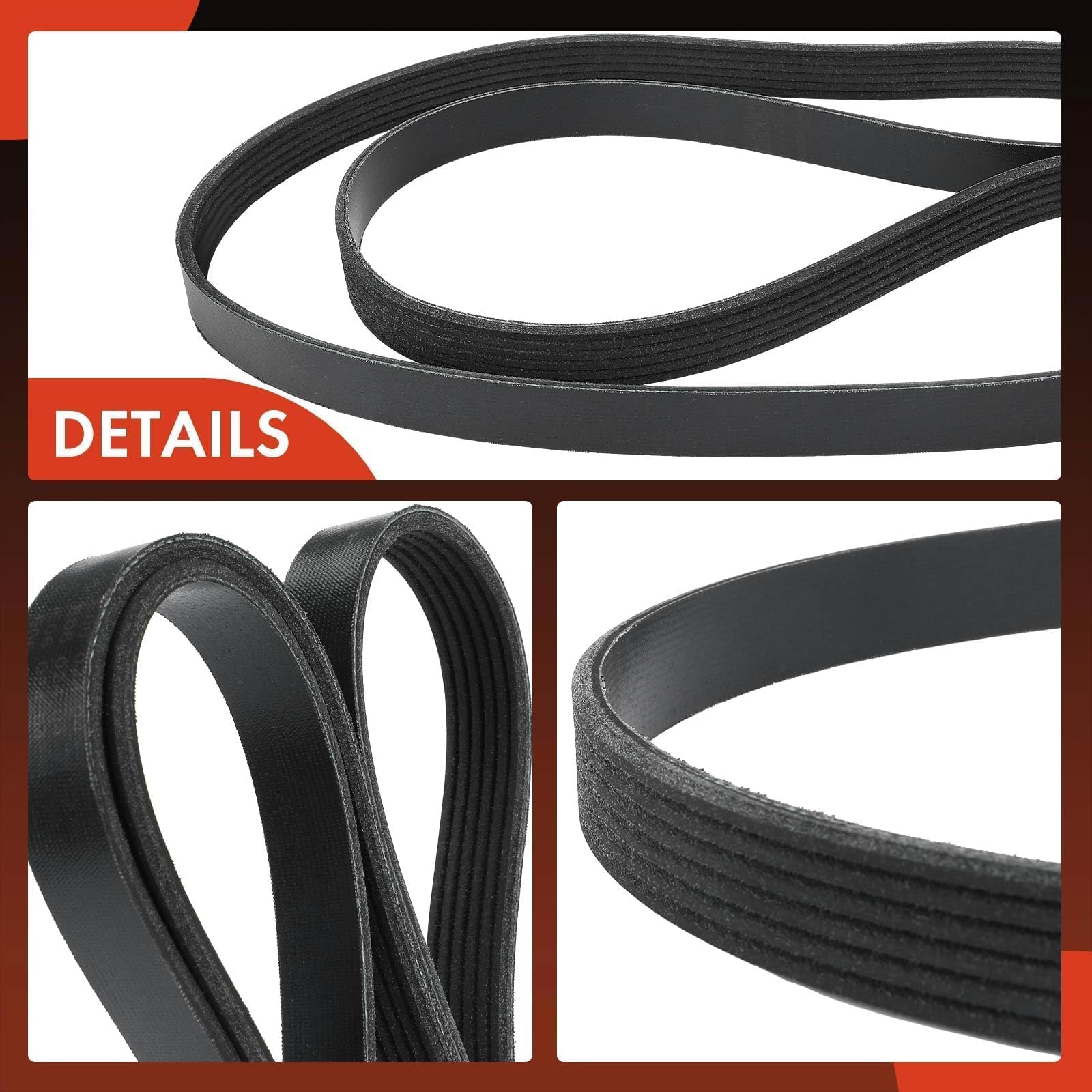 A-Premium serpentine belt on test rig showing heat resistance