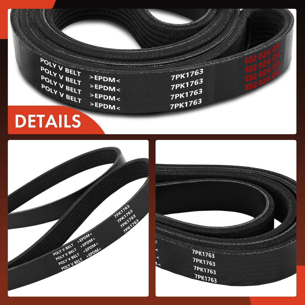 A-Premium belt label helps verify model numbers for compatibility.