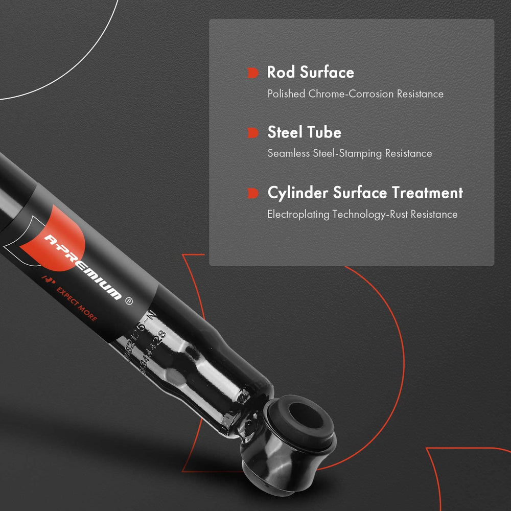 Gas-filled twin-tube design by A-Premium ensures consistent damping performance.