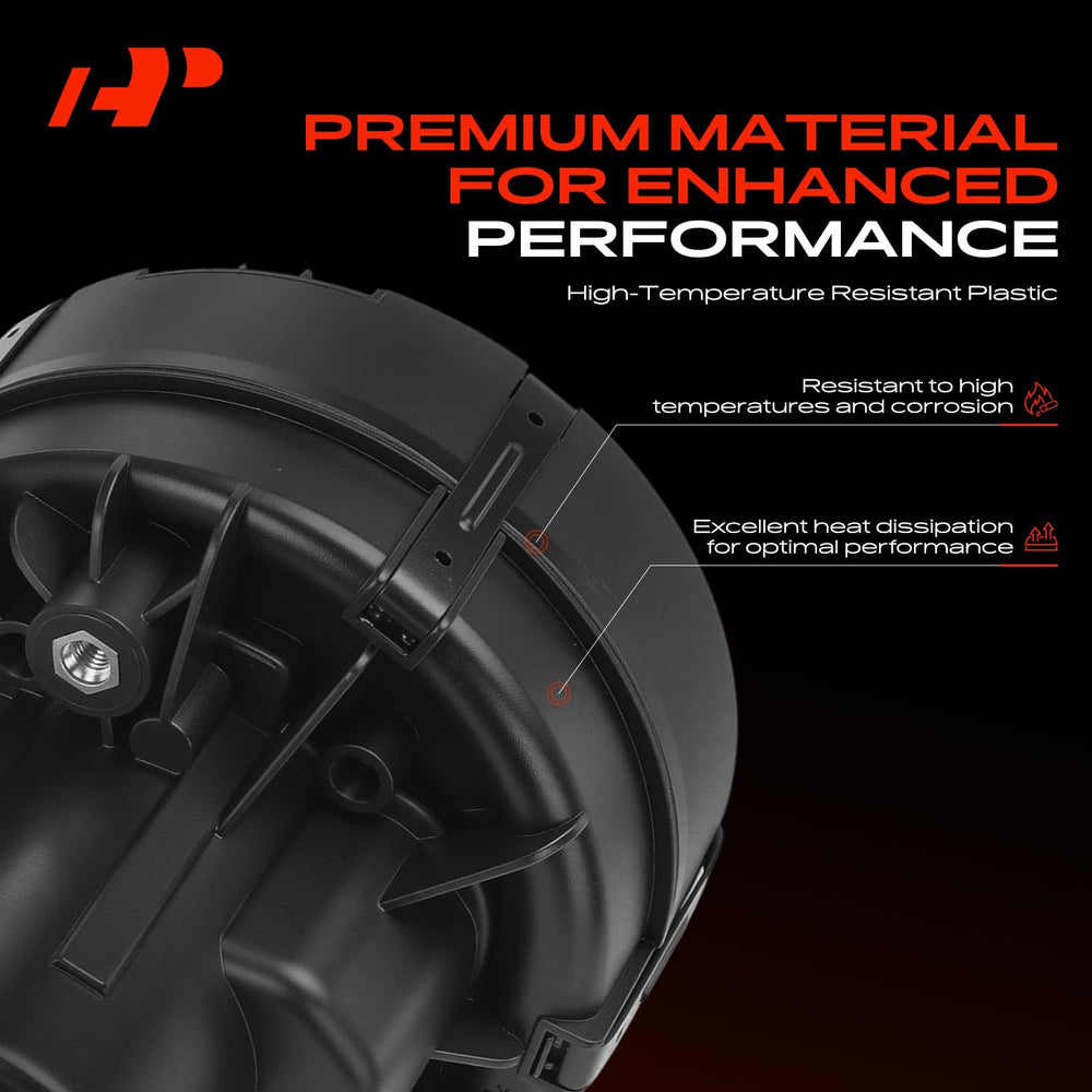 A-Premium connectors and harness close-up highlight robust two-terminal design for dependable connections.