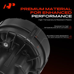 A-Premium connectors and harness close-up highlight robust two-terminal design for dependable connections.