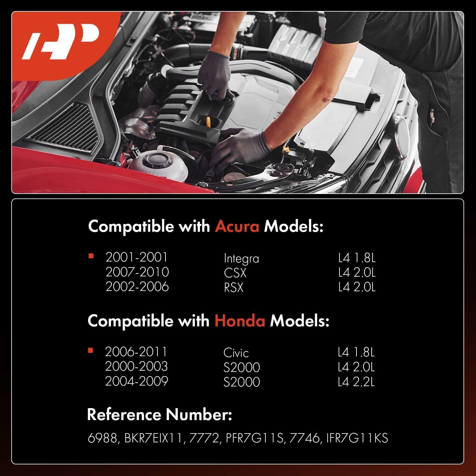 A-Premium spark plug Civic-2006-2011 side view demonstrates precise fitment.