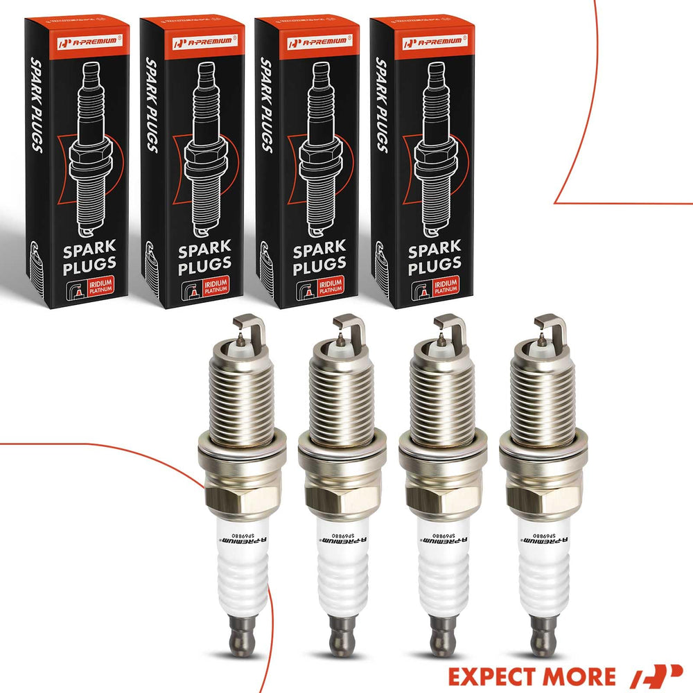 A-Premium spark plug packaging-foil shot highlights convenient four-pack value.