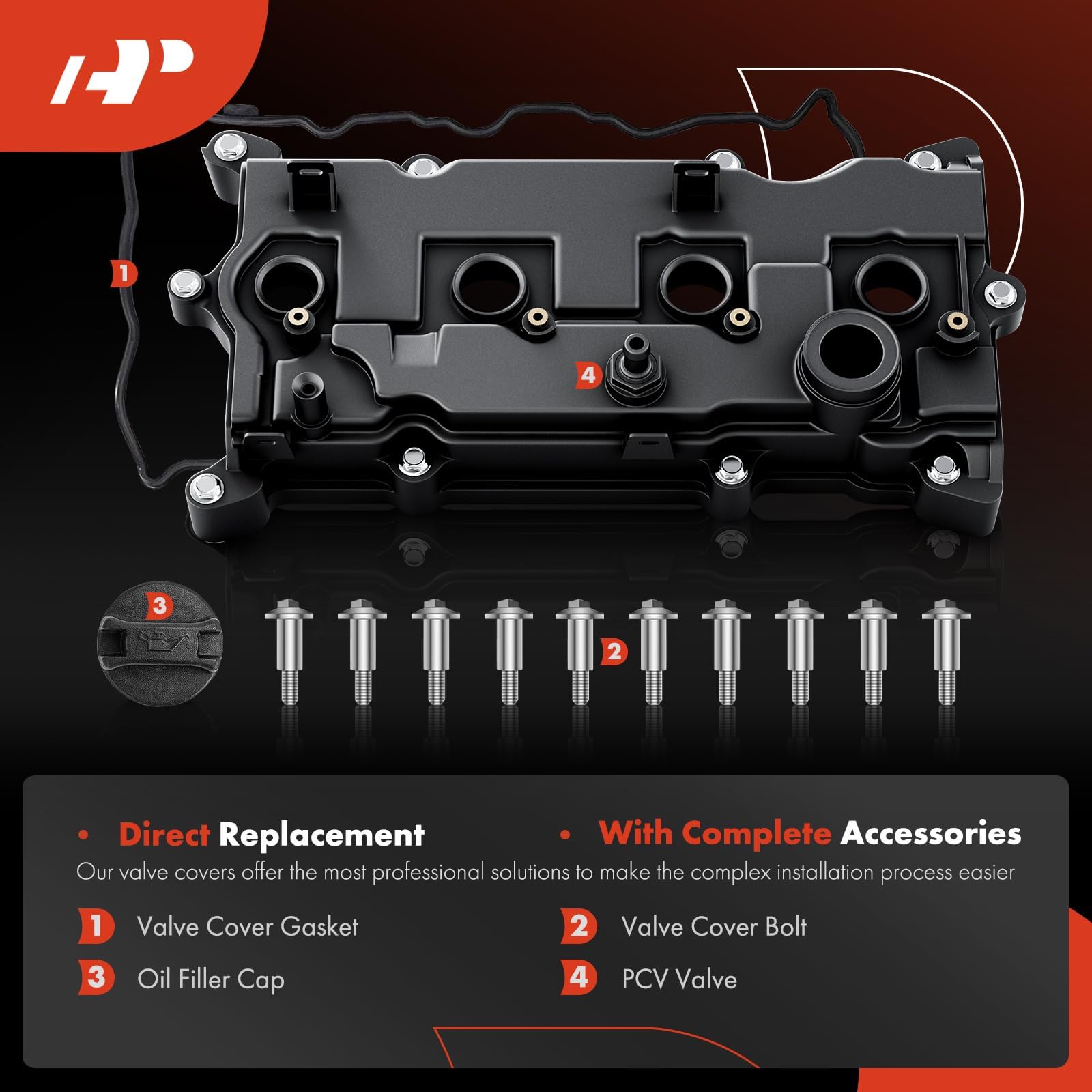 A-Premium spark plug seal guards against oil leaks across the ignition area