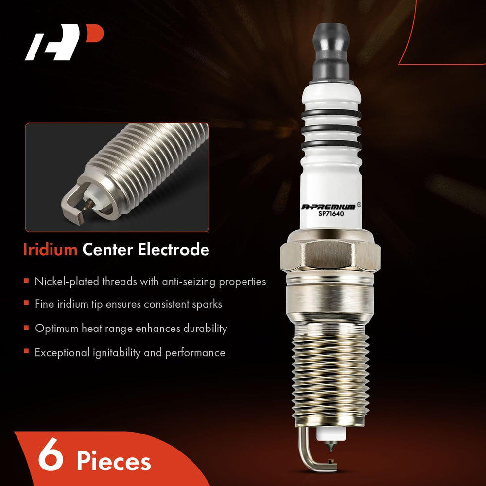 A-Premium iridium tip close-up showing premium electrode design