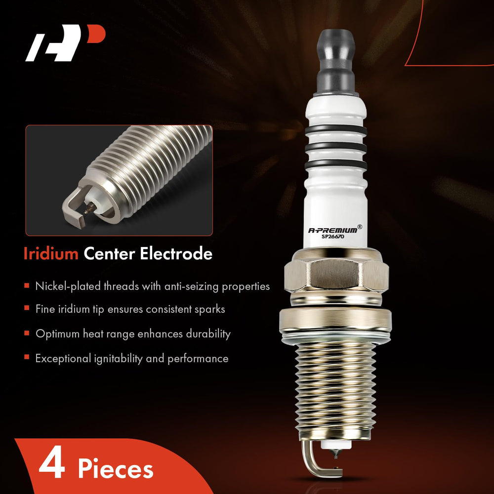 A-Premium spark plugs core platinum detail supporting long-lasting performance
