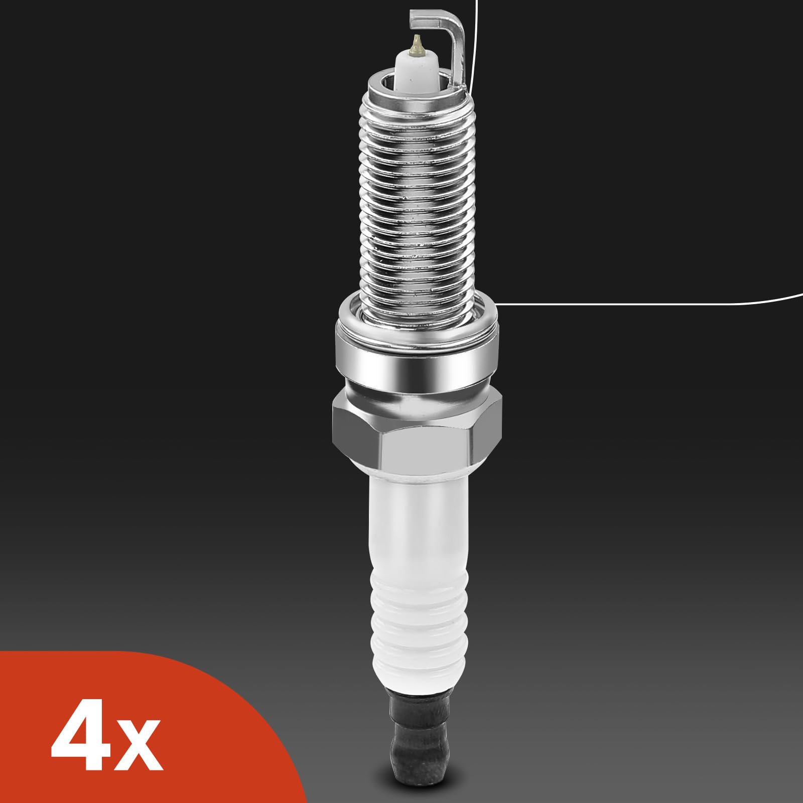 A-Premium spark plugs gap detail emphasizing 0.9-1.0 inch specification