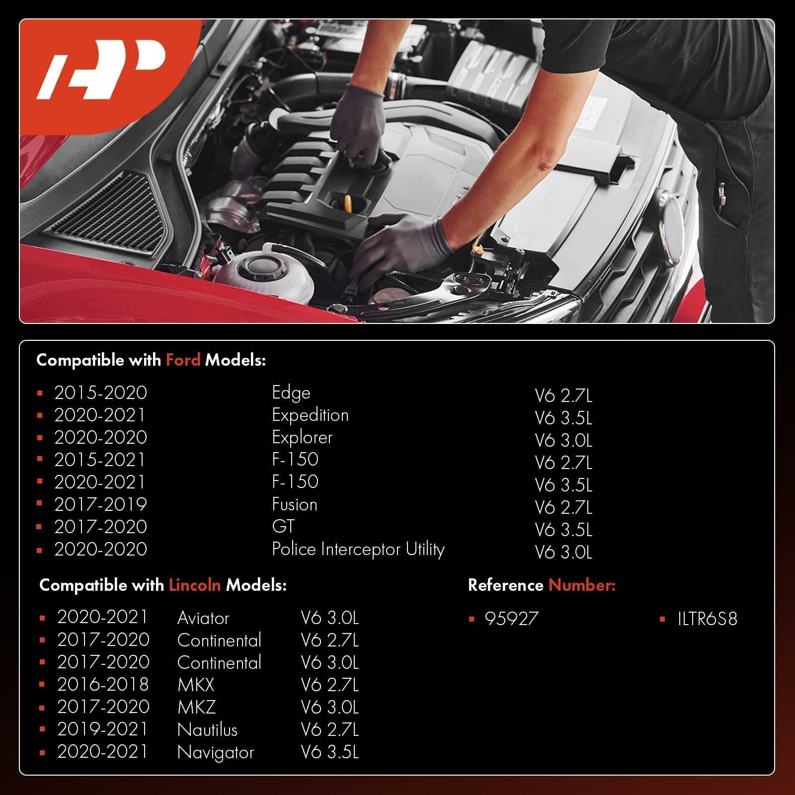 A-Premium six-pack spark plugs ready for installation