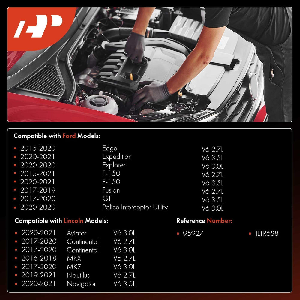 A-Premium six-pack spark plugs ready for installation
