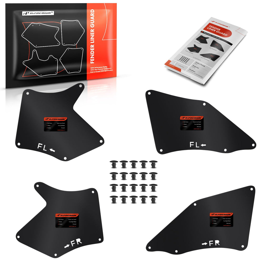 A-Premium front-left fender liner guards the engine bay from mud and water spray.