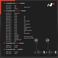 A-Premium stabilizer bar end-link assembly for enhanced suspension response.