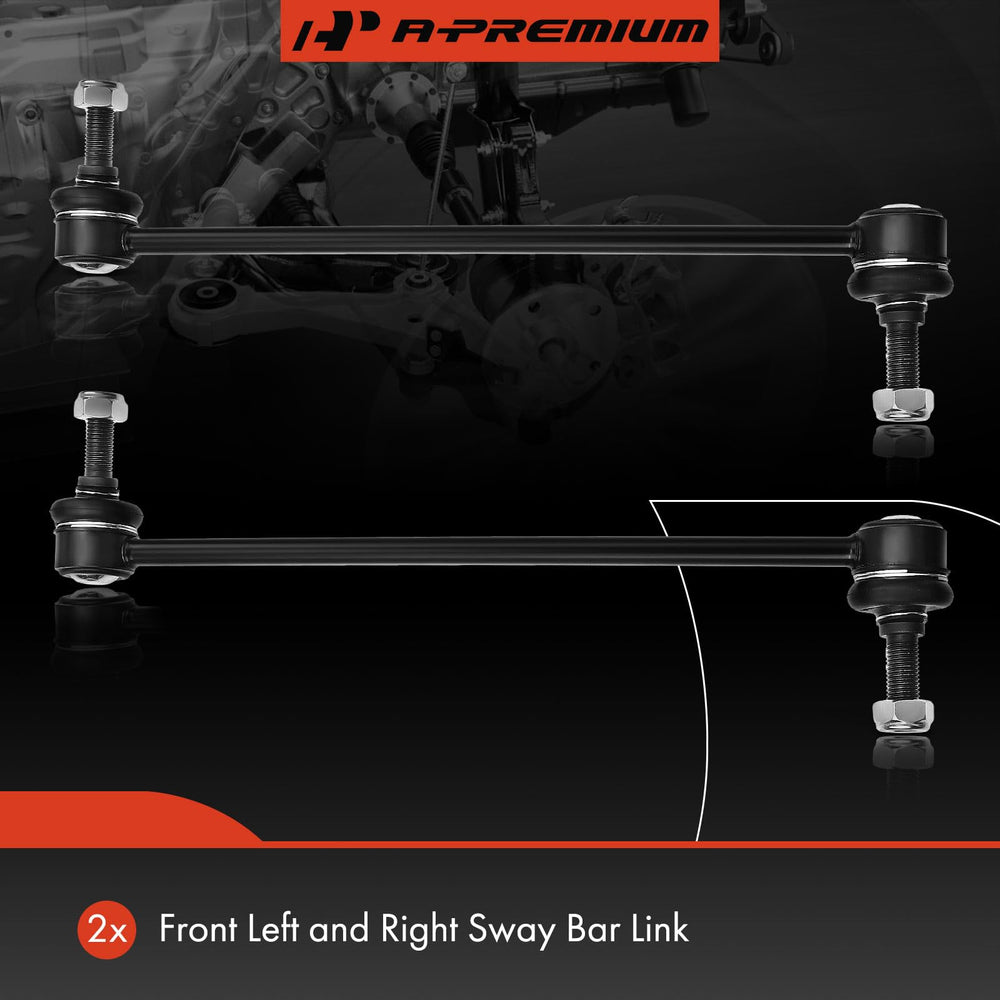 A-Premium stabilizer link close-up with greased ball stud for durability.
