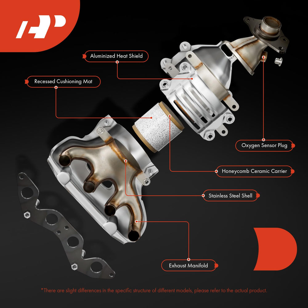 A-Premium stainless steel front catalytic converter assembly for Altima.