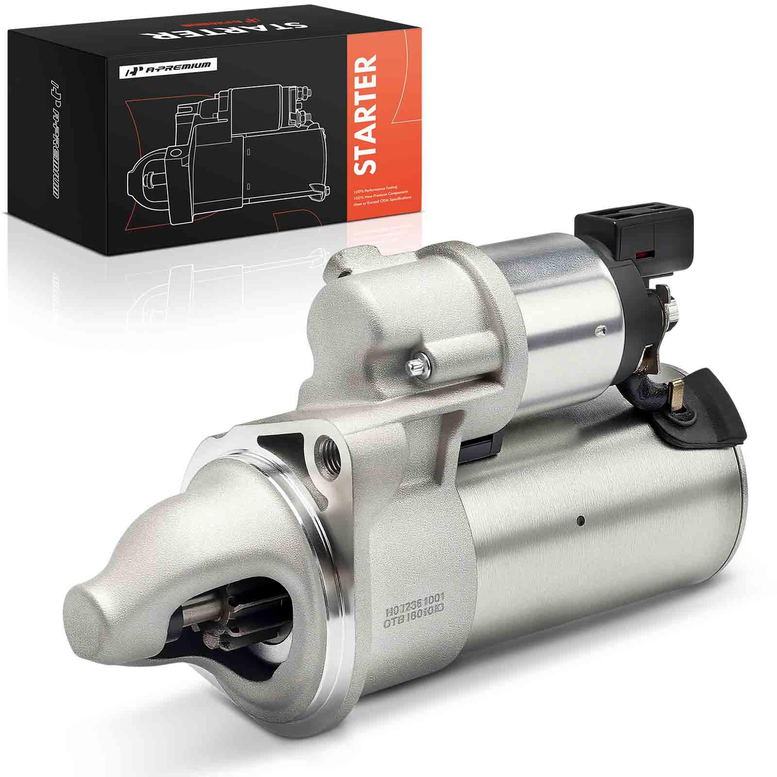 A-Premium starter motor front view showing robust construction for reliable ignition
