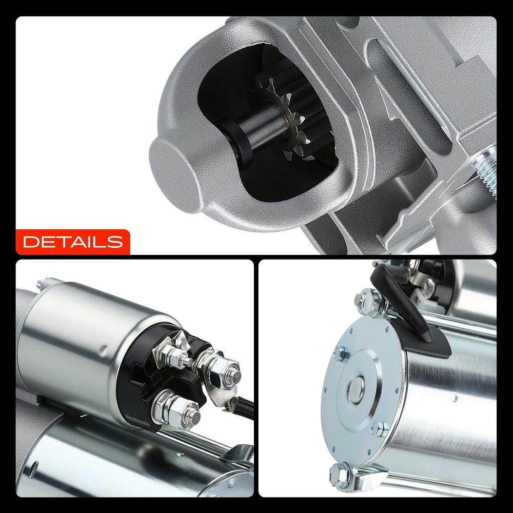 A-Premium starter motor installed in a vehicle, demonstrating straightforward installation.
