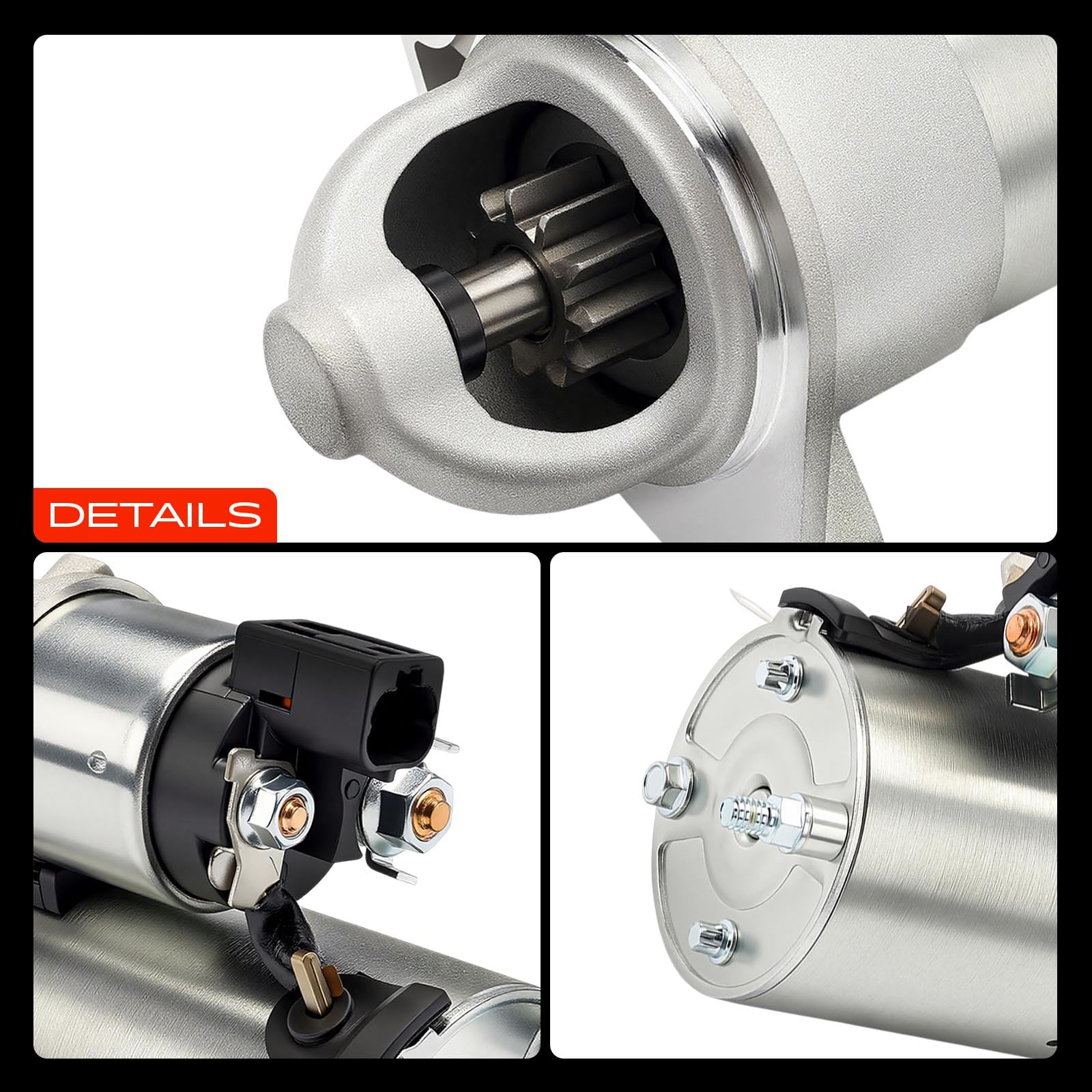 A-Premium starter motor installed in a vehicle demonstrating direct swap compatibility