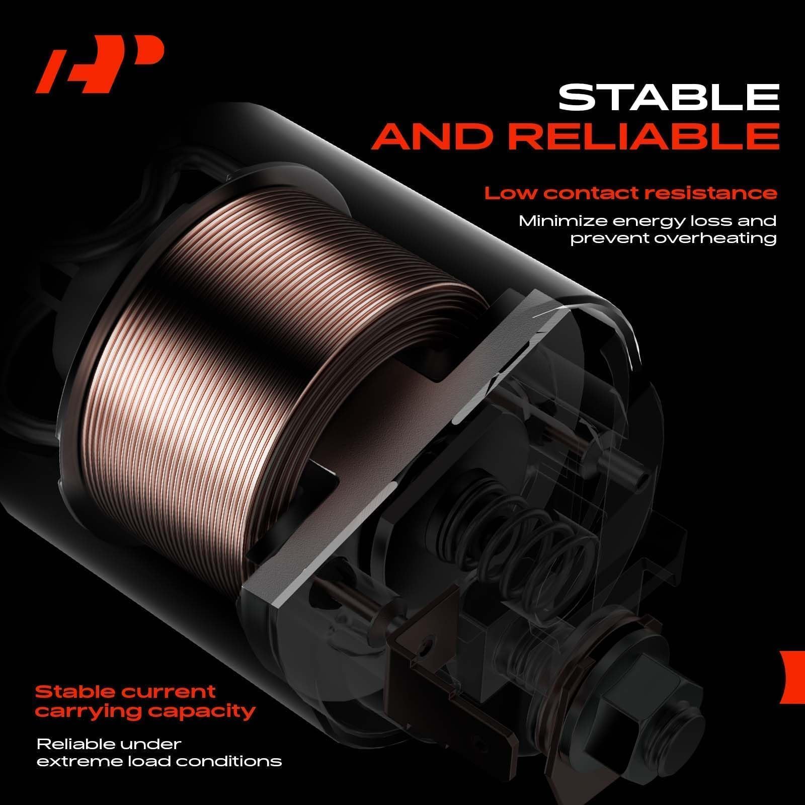A-Premium starter solenoid switch for Ford Ranger with secure four-terminal design