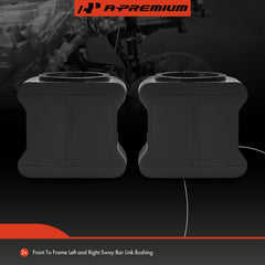 Close-up of A-Premium sway bar bushing material for durability