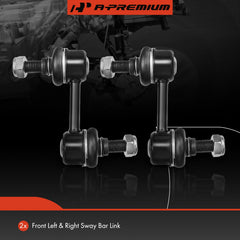 Close-up of A-Premium sway bar link steel shaft showing durability