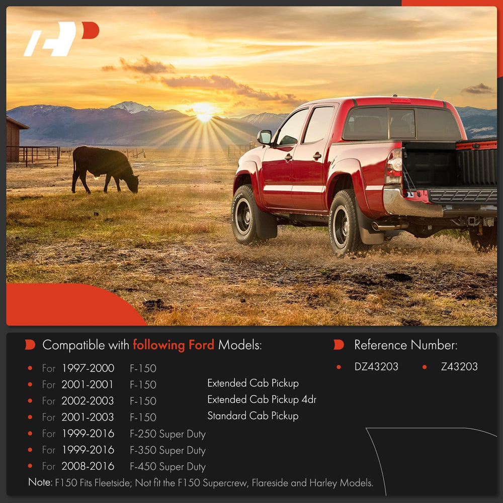 A-Premium tailgate assist shock in action on a Ford F-450, durable build.