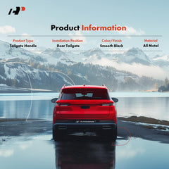 A-Premium tailgate handle side detail reveals rugged metal construction.