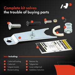 A-Premium gas spring extended to show full range.