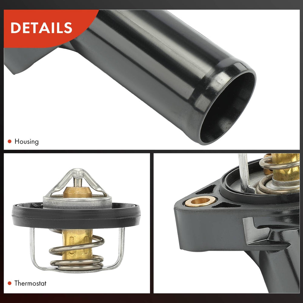 A-Premium thermostat housing bolt center distance 2-35in helps exact installation.