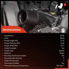 A-Premium engine thermostat image focuses on secure mounting and gasket seal quality for longevity.