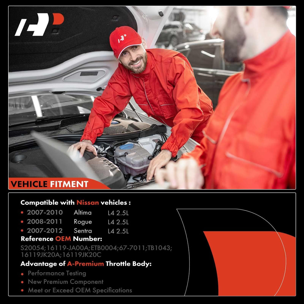 A-Premium throttle body with sensor connector ready for easy installation