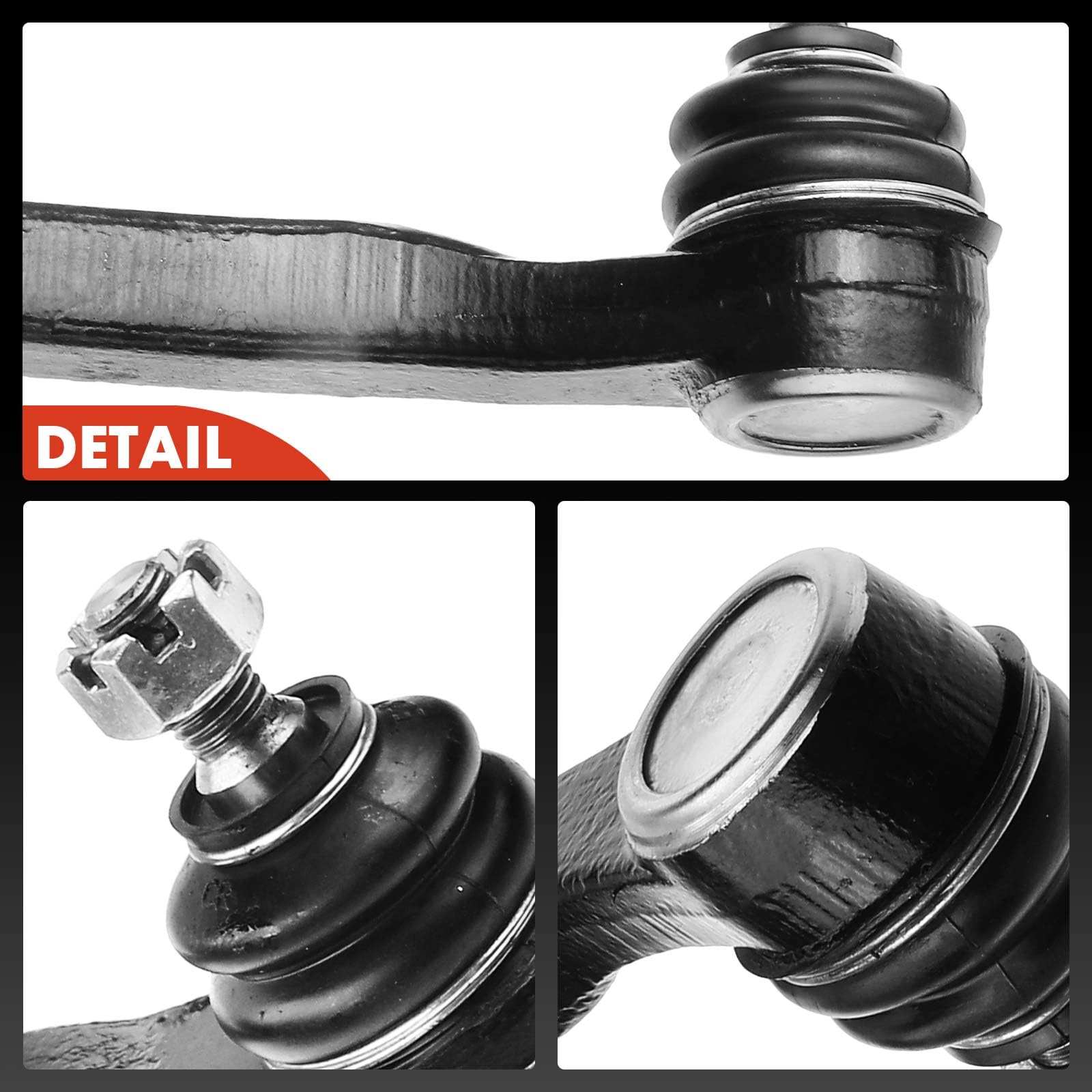 A-Premium tie rod end metal structure close-up confirms solid build quality.