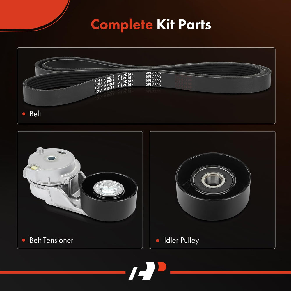 A-Premium tensioner pulley detail highlighting durable construction and tension control.