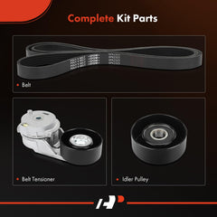 A-Premium tensioner pulley detail highlighting durable construction and tension control.