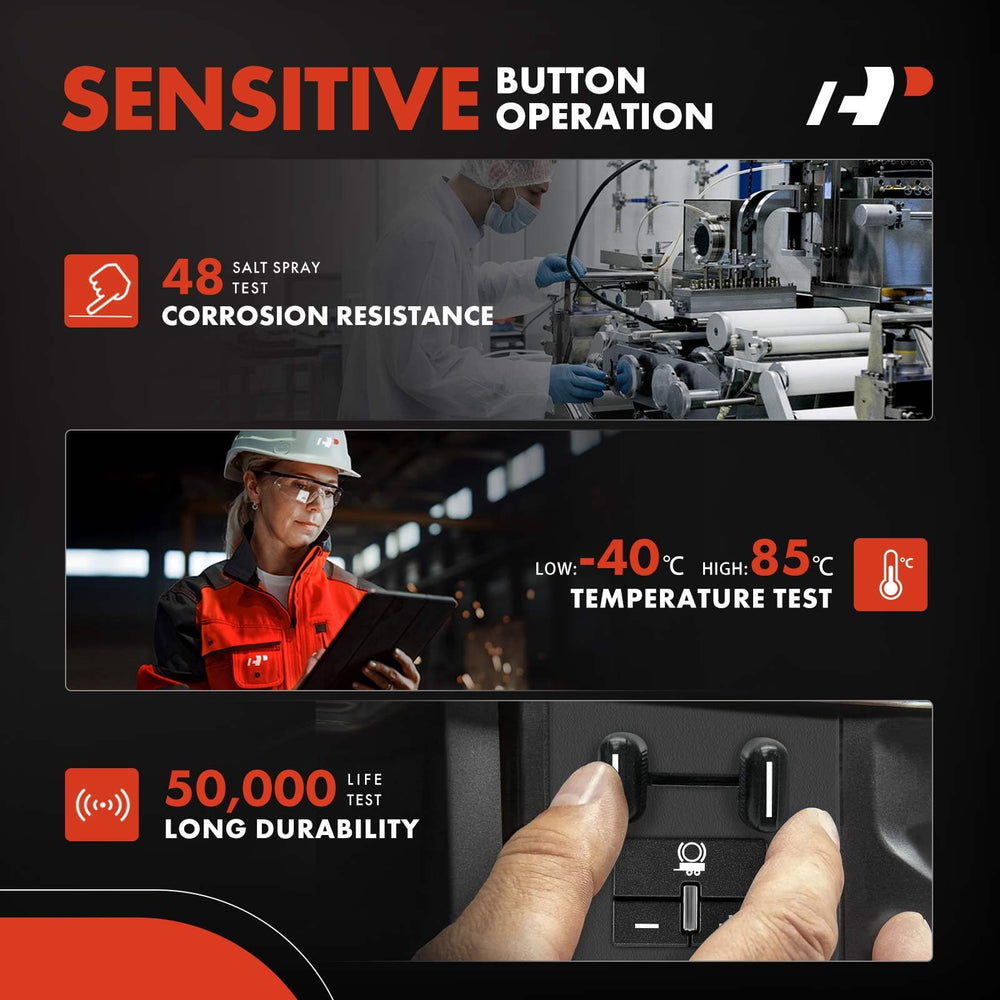 A-Premium Trailer Brake Control Switch packaging includes hardware and instructions.