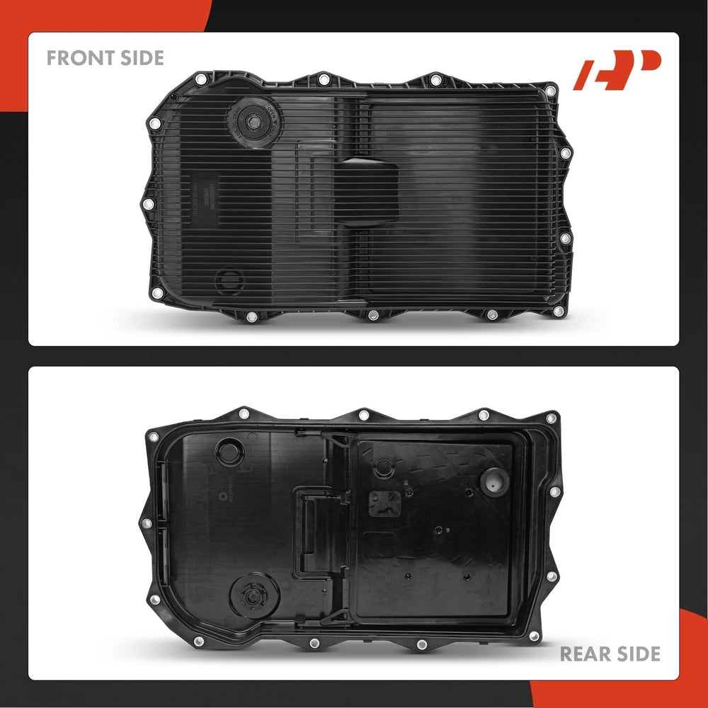 A-Premium transmission oil pan assembly close-up reveals corrosion-resistant surface