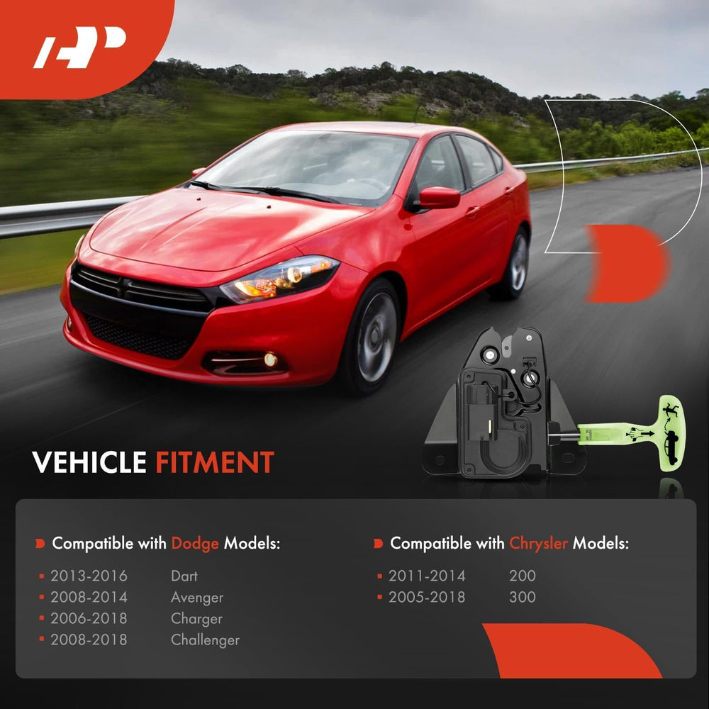 A-Premium trunk latch actuator for Chrysler 300 rear tailgate supports consistent opens