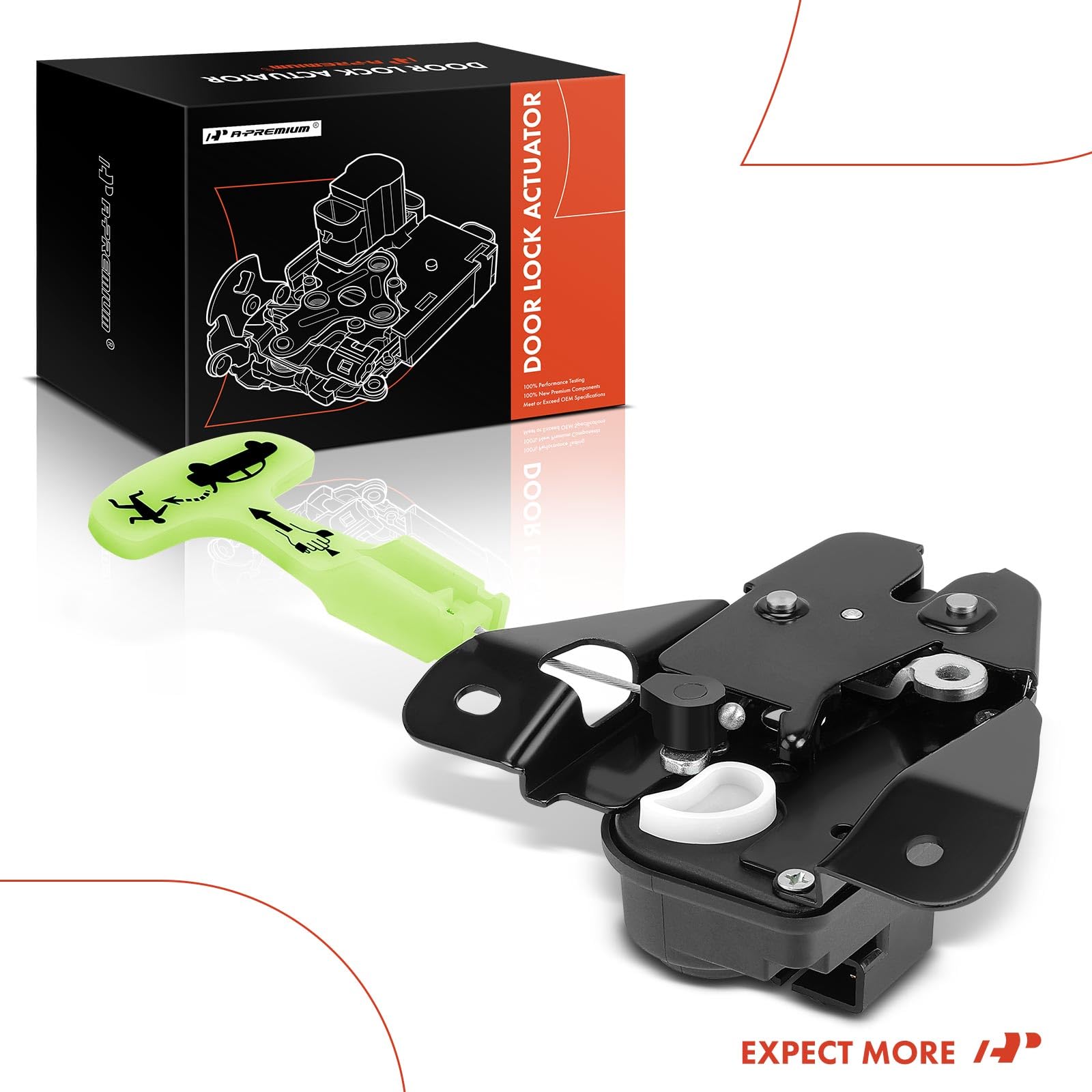 A-Premium trunk latch actuator with three-pin connector supports rear gate reliability