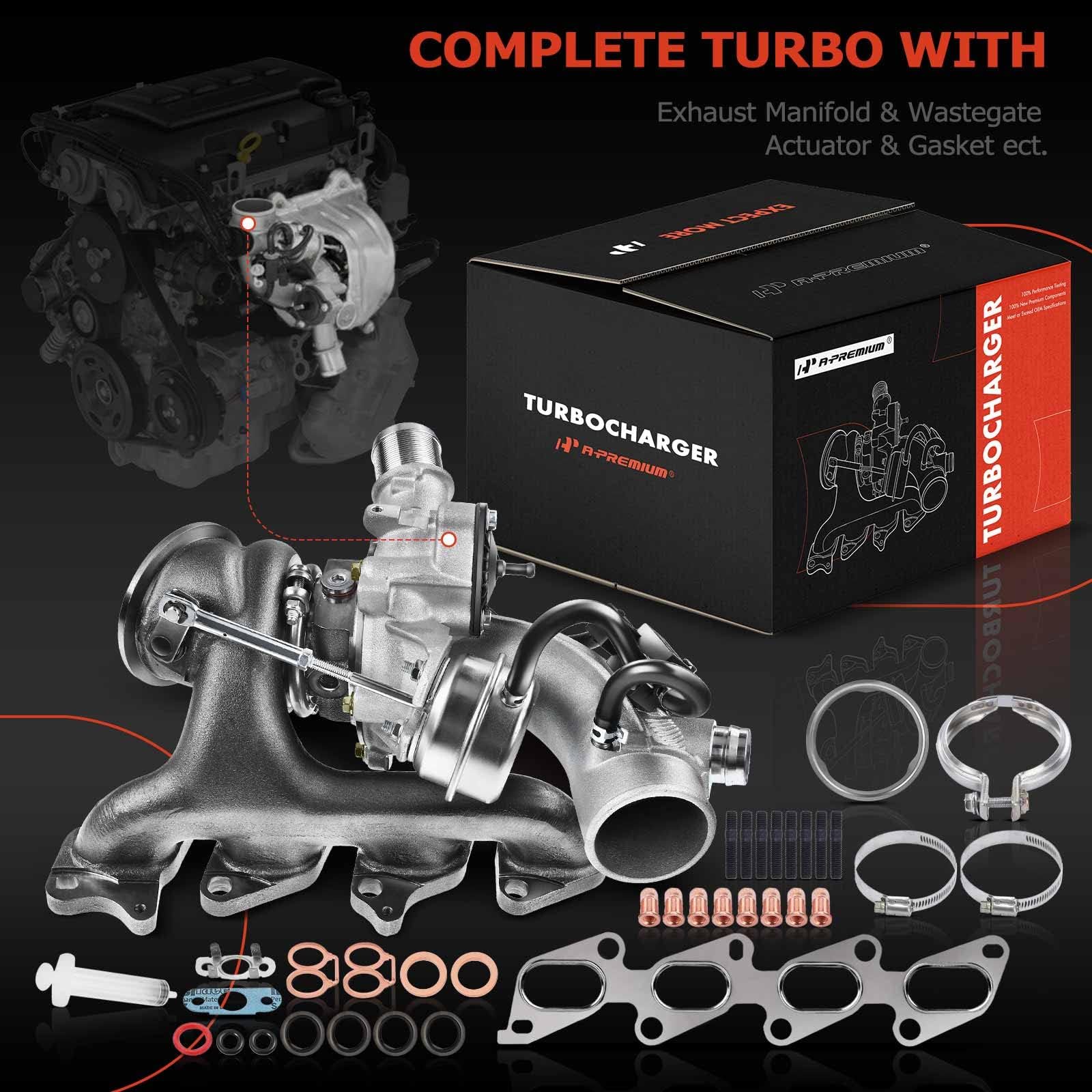 A-Premium turbocharger kit for Chevy Cruze 2011-2015; engineered for easy fit.
