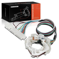A-Premium turn signal switch assembly on Chevrolet steering column for reliable signaling.