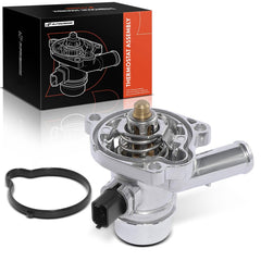 A-Premium upgraded aluminum thermostat housing with sensor for precise cooling control