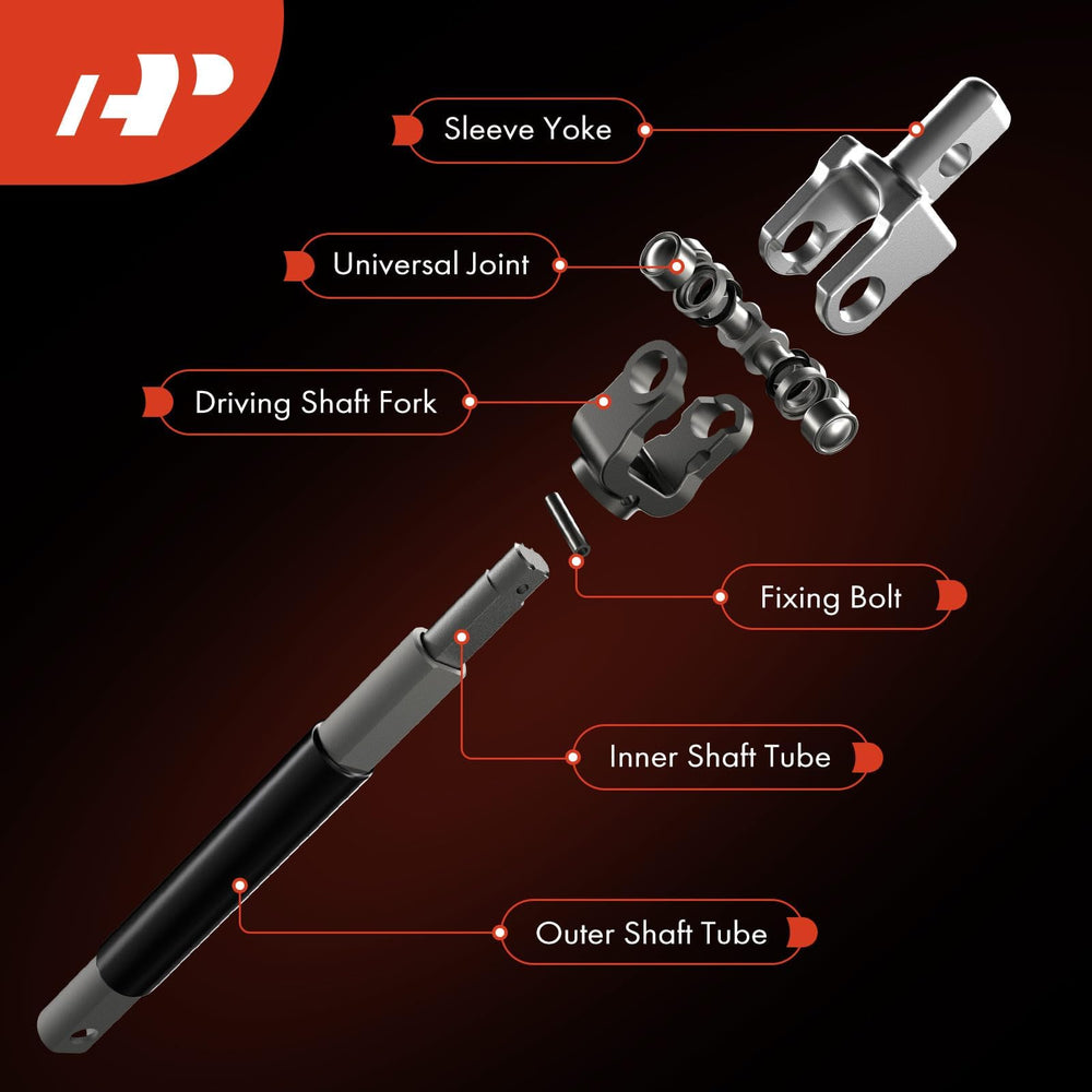 A-Premium 14.2-inch length supports proper alignment in range of models.