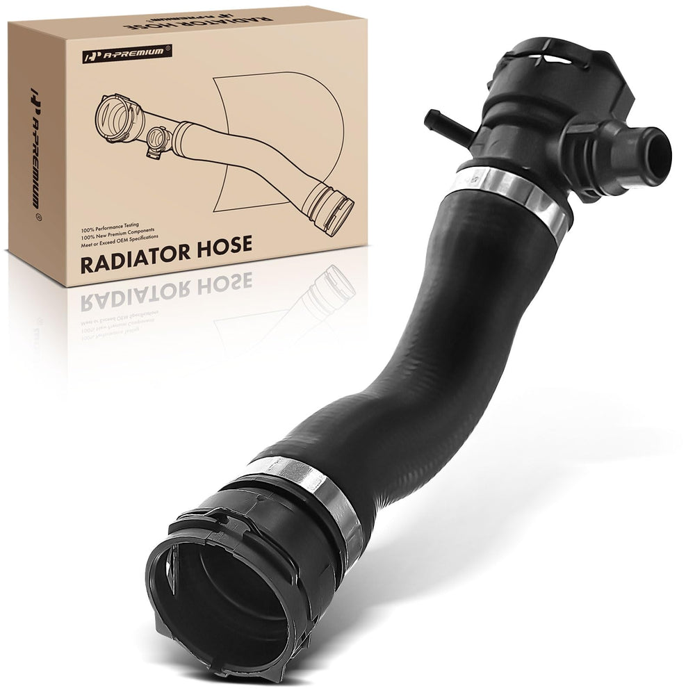 A-Premium upper radiator hose for BMW E82 ensures reliable coolant flow.
